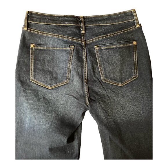 Nine West Womens Size 6 Missy Dark Wash Denim Jeans Mid Rise Five-Pocket Design - Picture 4 of 7
